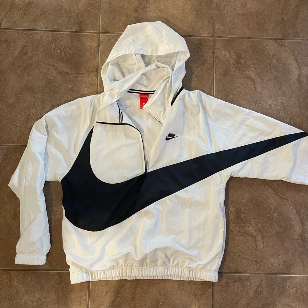 Nike Big Swoosh oversized windbreaker jacket